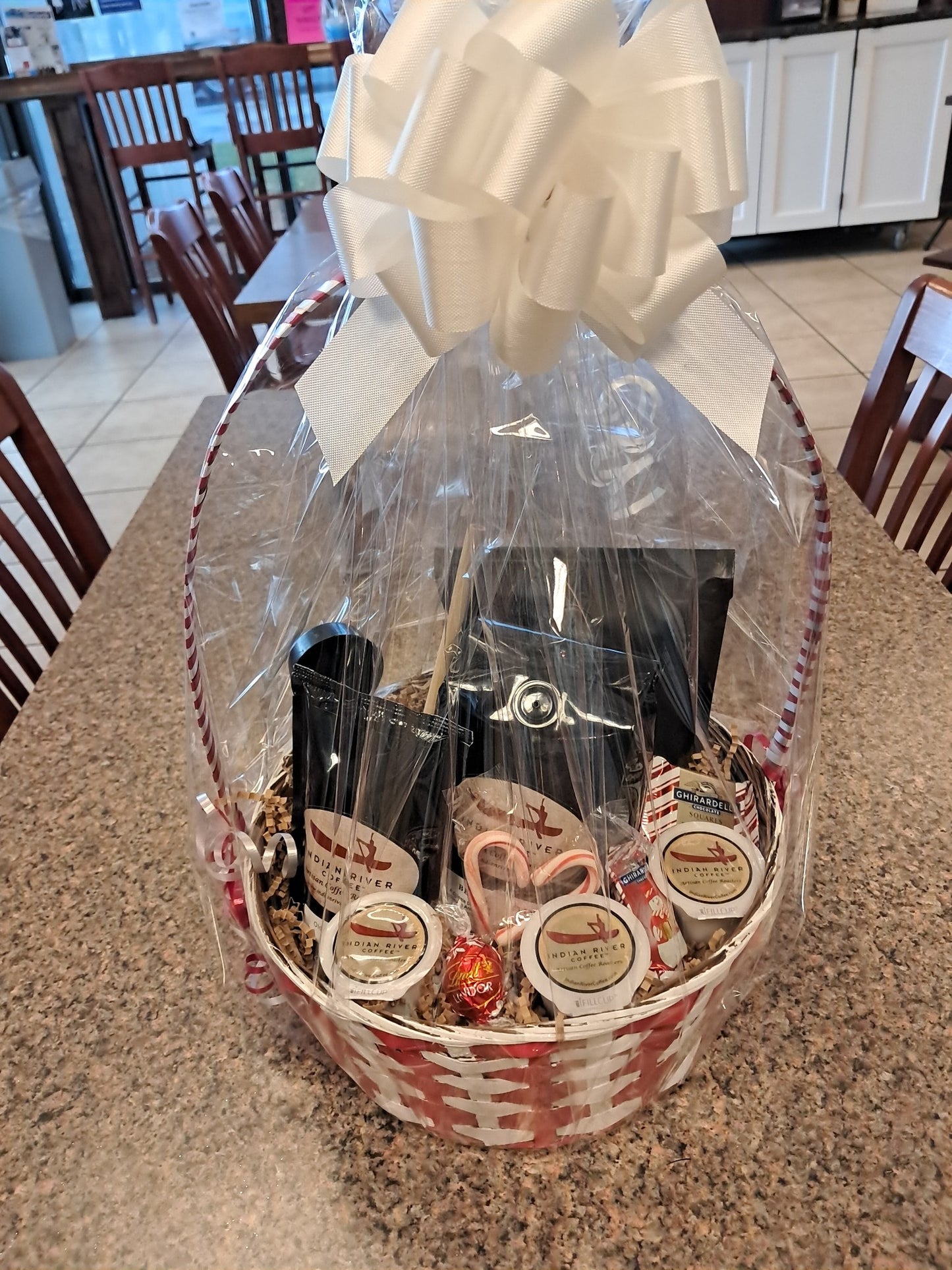 Large Hand-Painted Gift basket